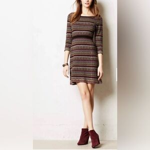 Anthropologie Clara Fair Isle Sweater Dress By Sparrow Size S Small